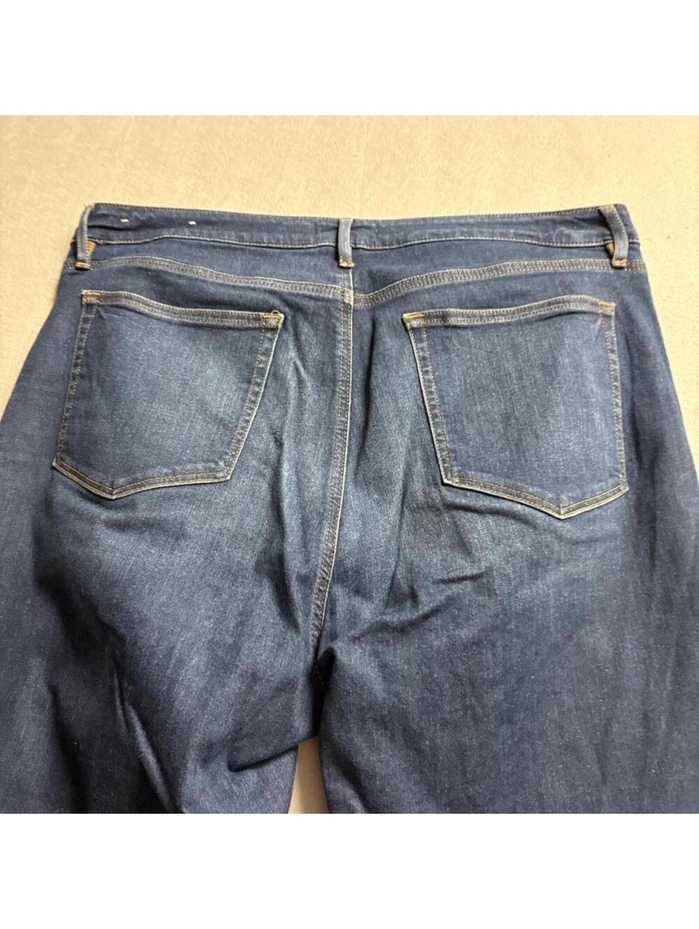 LOFT The Curvy Skinny Jeans Womens Size 16 33 Dark Wash Denim Stretch Blue - Picture 10 of 11